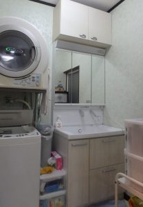 熊本市北区N様邸　洗面化粧台リフォーム工事