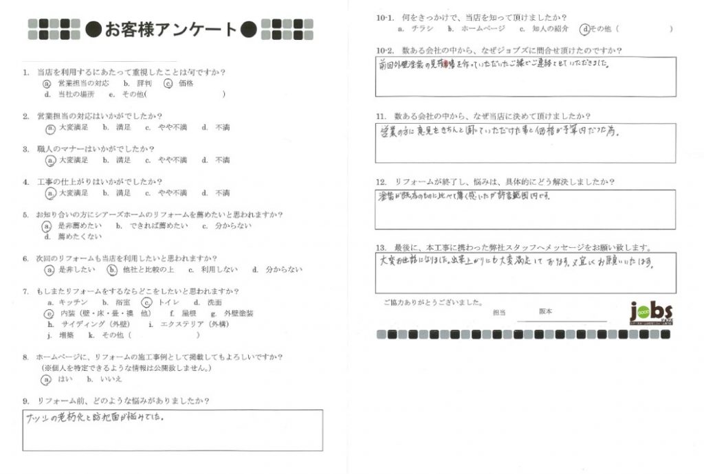 出来上がりに満足しています！