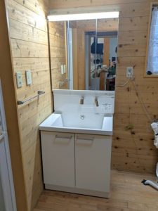 熊本市東区H様邸　洗面化粧台リフォーム工事