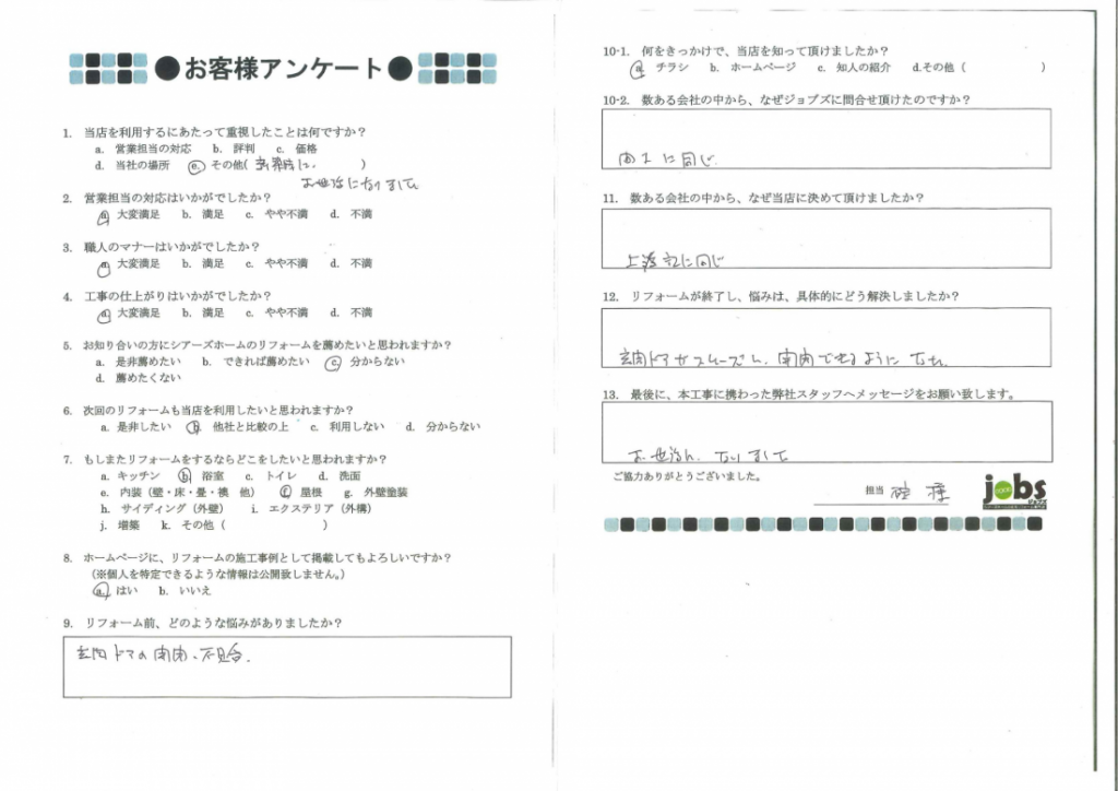 悩みがなくなりすっきりしました！